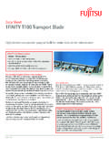 Data Sheet 1FINITY T100 Transport Blade - Fujitsu