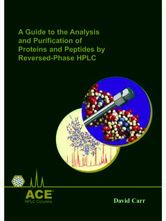 A Guide to the Analysis and Purification of Proteins and ...