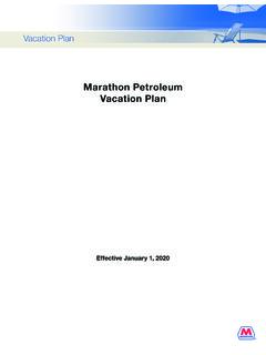 Marathon Petroleum Vacation Plan - mympcbenefits.com