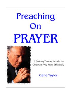 Preaching On Prayer - Centerville Road