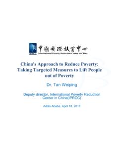 China's Approach to Reduce Poverty: Taking Targeted …