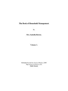 The Book of Household Management - Ex-Classics