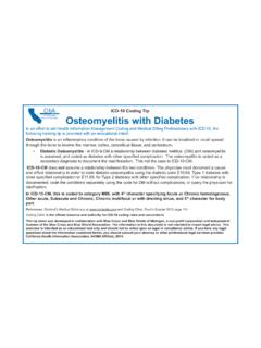 ICD-10 Coding Tip Osteomyelitis with Diabetes