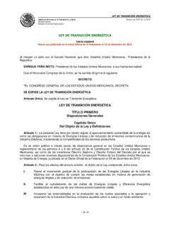 Ley de Transici&#243;n Energ&#233;tica - C&#225;mara de Diputados