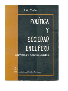 POL&#205;TICA Y SOCIEDAD EN EL PER&#218; - LANIC