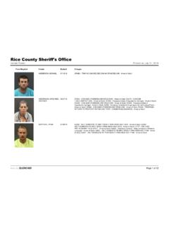 Rice County Sheriff's Office - ricecojaillist.com