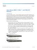 Cisco Nexus 3064-X, 3064-T, and 3064-32T Switches Data …