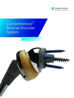 Comprehensive Reverse Shoulder System - Zimmer Biomet