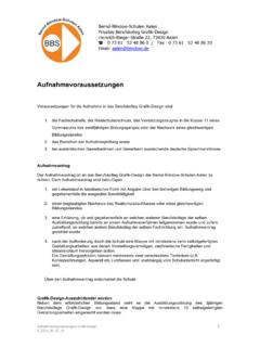 Aufnahmevoraussetzungen - diploma.de