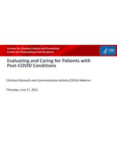 Evaluating and Caring for Patients with Post-COVID Conditions