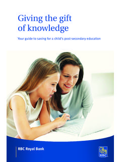 Giving the gift of knowledge - RBC Royal Bank