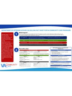 Department of Veterans Affairs (VA) Billing Fact Sheet for ...