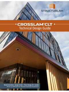 CROSSLAM Technical Design Guide - Structurlam