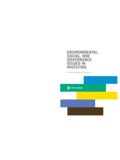 ENVIRONMENTAL, SOCIAL, AND GOVERNANCE ISSUES IN …