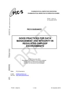 GOOD PRACTICES FOR DATA MANAGEMENT AND …