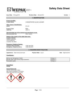 Safety Data Sheet - WEPAK