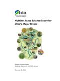 Nutrient Mass Balance Study for - Ohio EPA