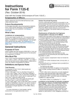 Instructions for Form 1125-E (Rev. October ... - IRS tax forms