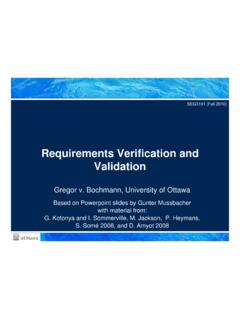 Requirements Verification and Validation - Engineering