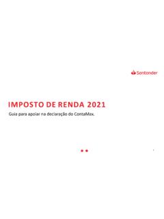 IMPOSTO DERENDA 2021 - Santander Brasil