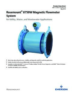 Rosemount 8750W Magnetic Flowmeter System - Emerson
