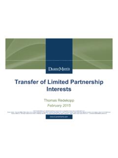 Transfer of Limited Partnership Interests - Duane Morris
