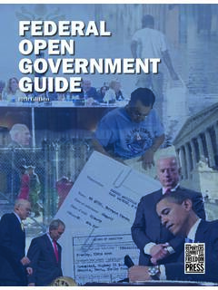 The Federal Open Government Guide - rcfp.org