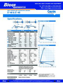 Genie S-40-45 Specifications - Bigge