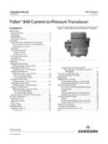 Fisher 846 Current-to-Pressure Transducer