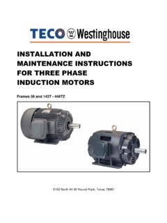 Instruction Manual - TECO-Westinghouse