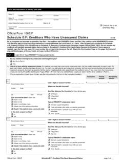 Official Form 106E/F - United States Courts