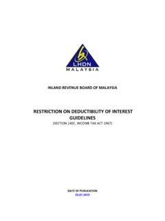 RESTRICTION ON DEDUCTIBILITY OF INTEREST GUIDELINES