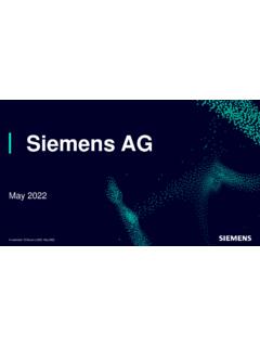 Siemens AG PowerPoint Presentation