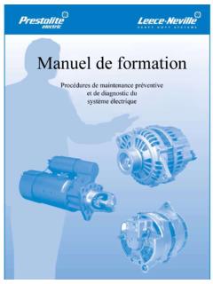 Manuel de formation - Prestolite Electric