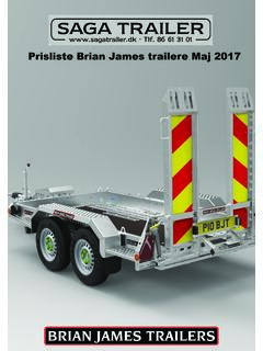 Prisliste Brian James trailere Maj 2017 - Dandomain
