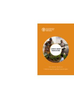 Climate-Smart Agricultutre training manual