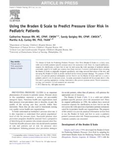 Using the Braden Q Scale to Predict Pressure Ulcer …