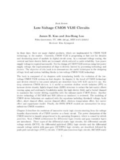 Book Review: Low-Voltage CMOS VLSI Circuits