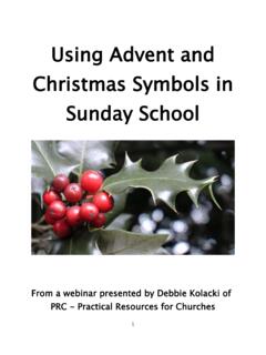 Using Advent and Christmas Symbols in Sunday School