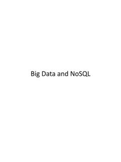 Big Data and NoSQL - unipi.it