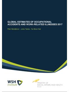 GLOBAL ESTIMATES OF OCCUPATIONAL ACCIDENTS AND …