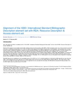 Alignment of the ISBD: International Standard ...
