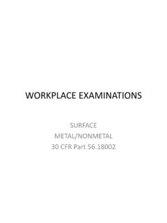 WORKPLACE EXAMINATIONS