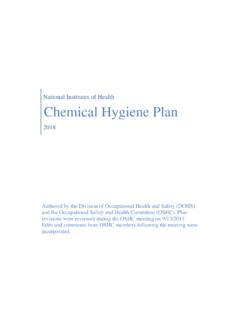 NIH Chemical Hygiene Plan