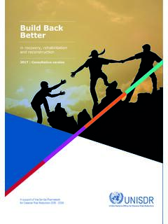 Build Back Better - United Nations Office for Disaster ...