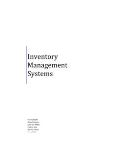 Inventory Management Systems - California State University ...