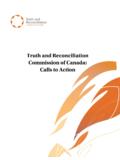 Truth and Reconciliation Commission of Canada: …