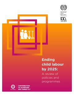 Ending child labour by 2025
