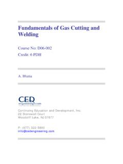 Fundamentals of Gas Cutting and Welding - CED Engineering