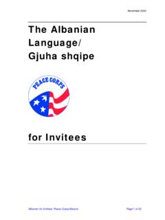 The Albanian Language/ Gjuha shqipe